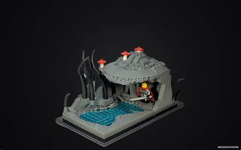 Lego Knights Cave Moc Rlego