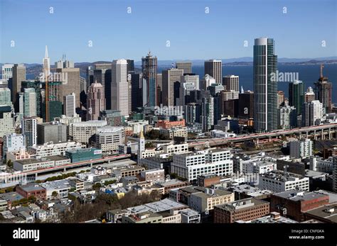 Aerial Photograph San Francisco Stock Photo Alamy