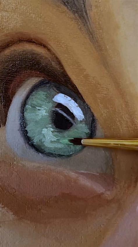 Hyper Realistic Eye Oil Painting Process Timelapse Video