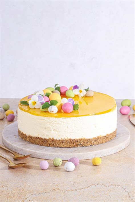 Cheesecake Med Citron Lakrids Og Passionsfrugt Gel