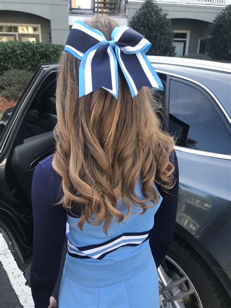 Pin By Jennifer Benge On Cheerleading Hairstyles Cheer Hair Bows