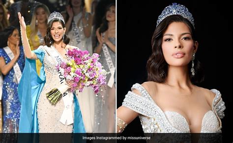 Nicaragua S Sheynnis Palacios In A Majestic Bejewelled Gown Takes The