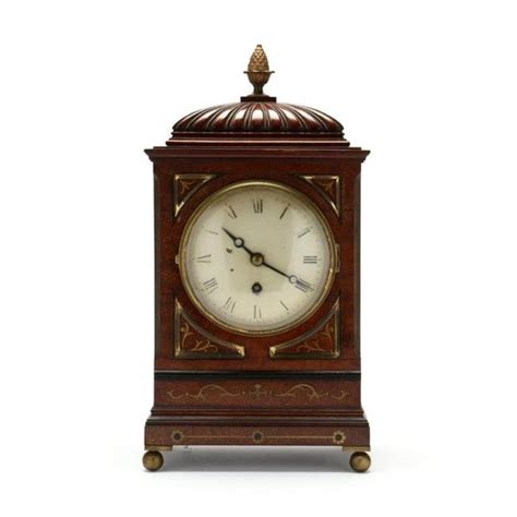 Regency Mahogany And Brass Inlaid Bracket Clock Price Guide