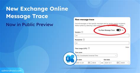 message trace  exchange