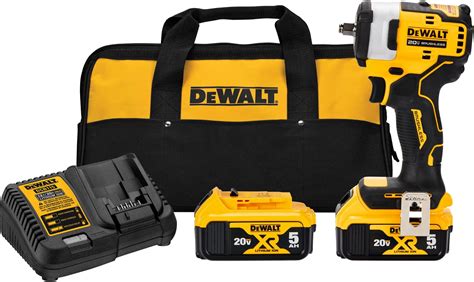 Dewalt V Max Xr Inch Cordless Impact Wrench Kit With Hog Ring