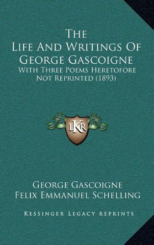 『the Life And Writings Of George Gascoigne With Three Poems 読書メーター