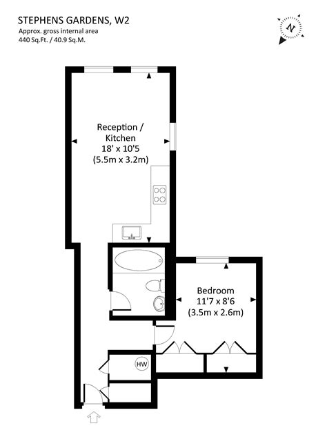 St. Stephens Gardens, London W2, 1 bedroom flat for sale - 66736663