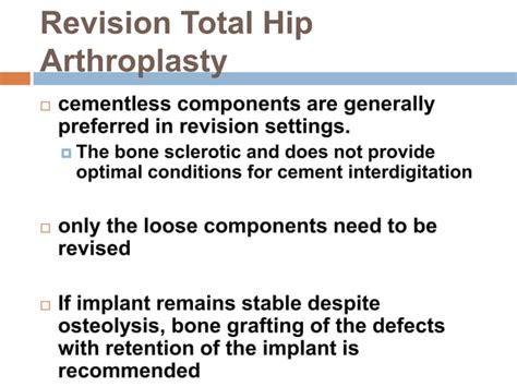 Aseptic Loosening Total Hip Arthroplasty