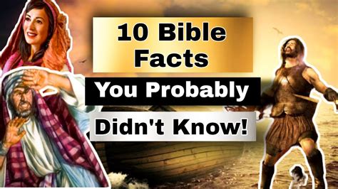 Bible Facts You Probably Didn T Know Bible Facts Bible Time