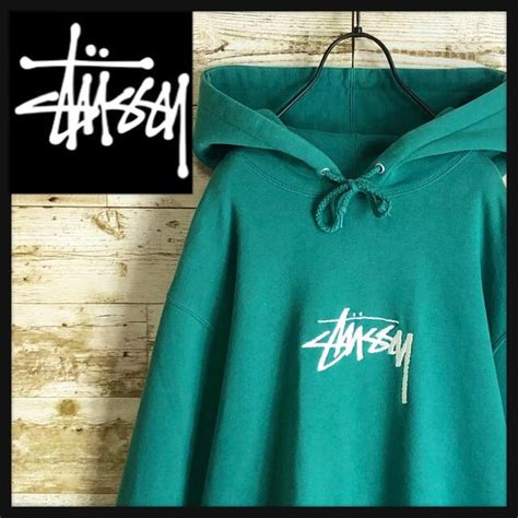 Stussy 即完売 Stussy ステューシー パーカー センター 刺繍ロゴ入り 大きめの通販 By お洋服のカールさん｜ステューシーならラクマ