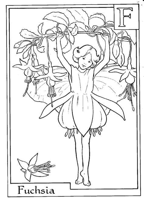 Fairy Alphabet Coloring Pages Download And Print For Free