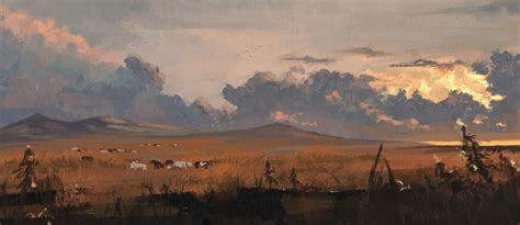 ArtStation - Sunset Steppe