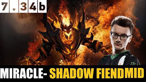 Miracle Playing Shadow Fiend Midlane B Dota Highest Mmr Match