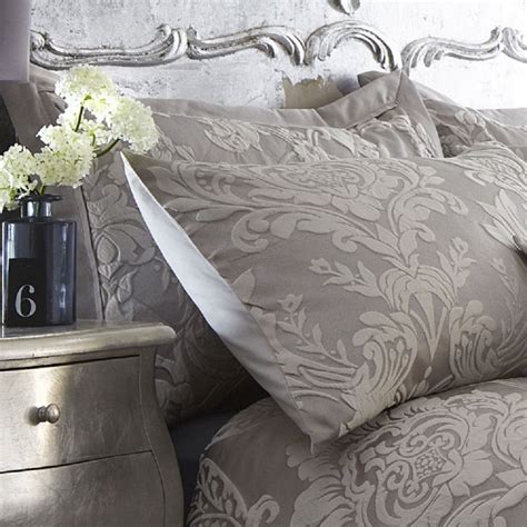 Luxury Howard Jacquard Duvet Cover Set Silver Grey Tonys Textiles