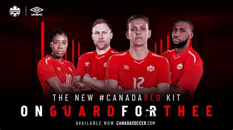 Novas camisas do Canadá 2018 2019 Umbro Mantos do Futebol