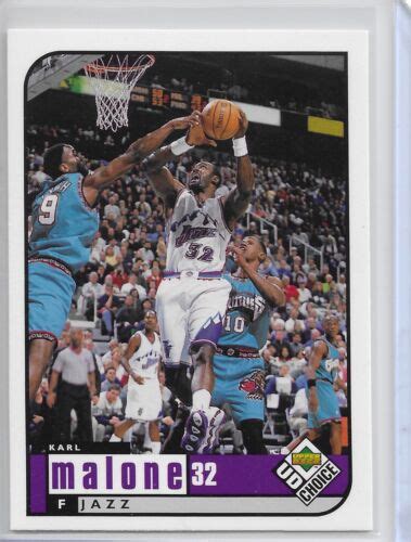 1998 99 UD Choice Basketball Karl Malone Card 143 Utah Jazz Upper