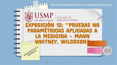 Exposición Bioestadística Pruebas No Paramétricas En Medicina