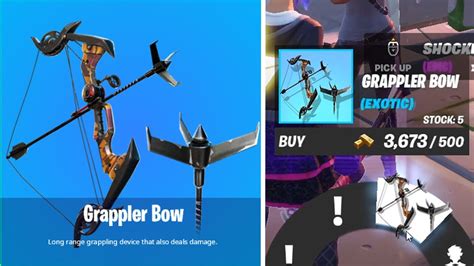 How To Get New Grappler Bow Exotic Weapon In Fortnite Youtube