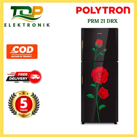 Jual Polytron Kulkas Lemari Es Pintu Belleza Varia Liter Prm