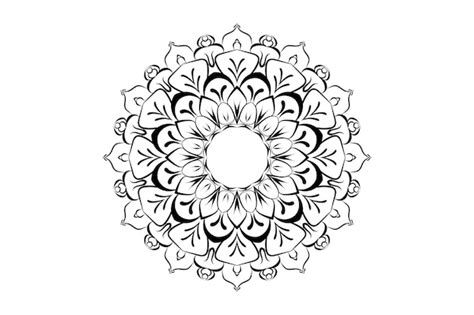 Premium Vector Flower Mandala Coloring Book Creative Luxury Of