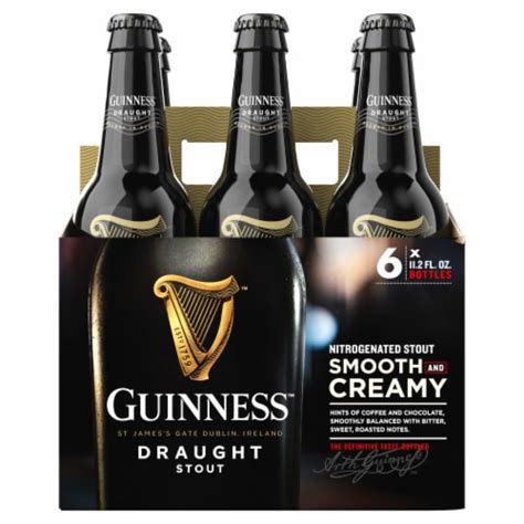 Guinness™ Draught Stout Beer 6 Bottles 112 Fl Oz Frys Food Stores