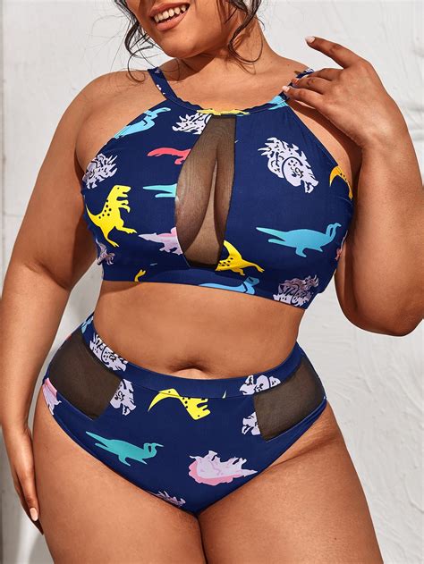 Plus Block Striped Bikini Swimsuit Artofit