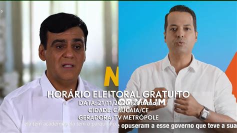 Hor Rio Eleitoral Gratuito Candidatos Prefeitura De Caucaia Ce Tv