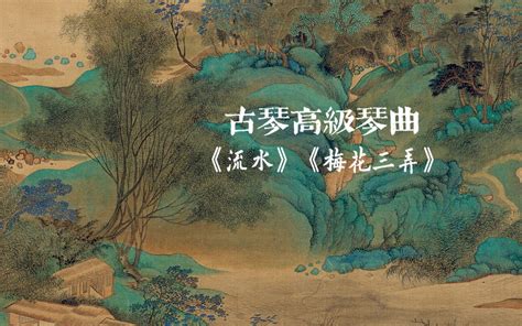 古琴高级琴曲流水梅花三弄合集 哔哩哔哩 bilibili