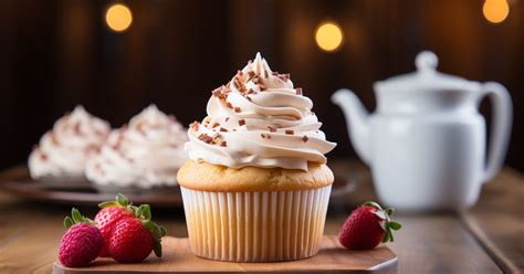 Receita De Cupcake De Baunilha Cobertura De Chantilly E Raspas De