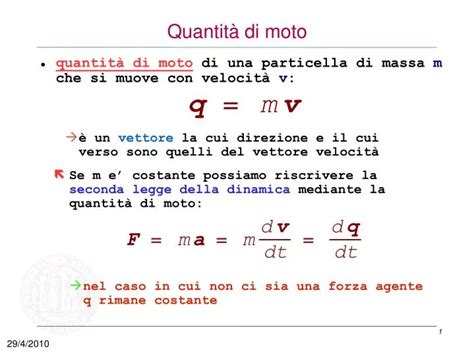 PPT Quantità di moto PowerPoint Presentation free download ID 4050528