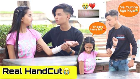 Hand Cut Prank Prank On Boyfriend Gone Extremely Wrong😱 Shahfaiz World Youtube