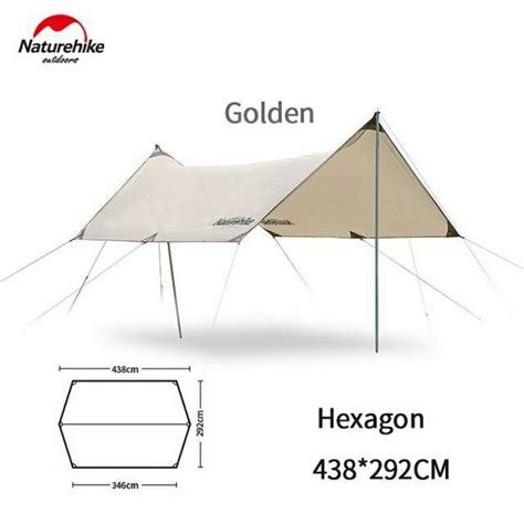 Jual FLYSHEET GIRDER SHELTER NATUREHIKE NH20TM006 HEXAGON FLYSHEET