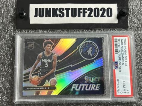 2020 21 Select Jaden Mcdaniels PSA 10 Silver Prizm Future Insert Rookie