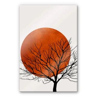 Poster Kubistika Warmer Sonnenuntergang Wall Art De