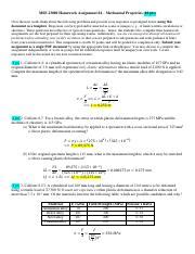 Mse Hw Pdf Mse Homework Assignment Mechanical