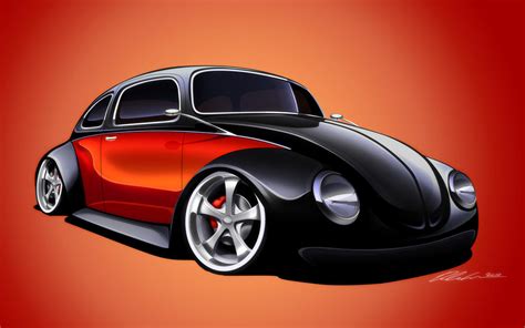 Volkswagen Beetle Custom By Dazza Mate On Deviantart