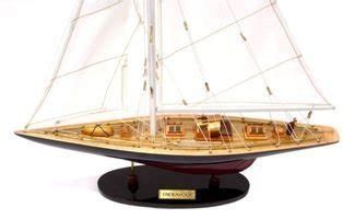 Endeavour Model Yacht Handcrafted Wooden Ready Made Sailing Boat Model