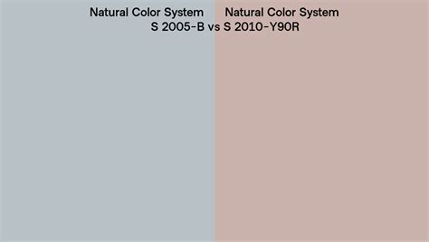 Natural Color System S 2005 B Vs S 2010 Y90R Side By Side Comparison