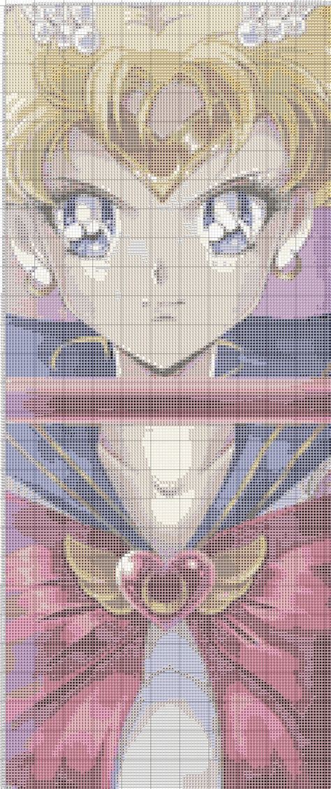 A Cross Stitch Pattern With An Anime Character