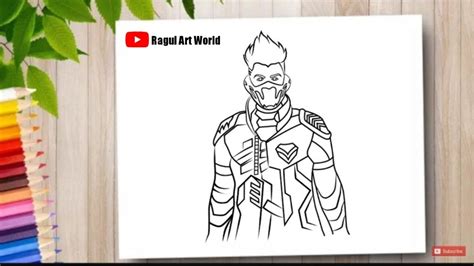 How To Draw Cobra Bundle Character Free Fire Free Fire Drawing Youtube