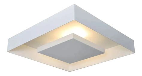 Embutido Rebatedor Eclipse Quadrado 30cm 4XE27 Luz Indireta Branco Fosco