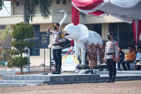 Polres Ogan Ilir Apel Gelar Pasukan Serentak Operasi Mantap Brata Musi