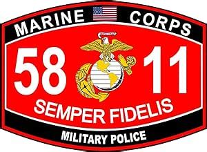 Amazon.com: USMC MOS 5811 Military Police Decal 5.5"