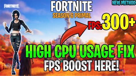 How To Fix High Cpu Usage And Low Gpu Usage And Increase Fps In Fortnite Chapter 3 Season 1