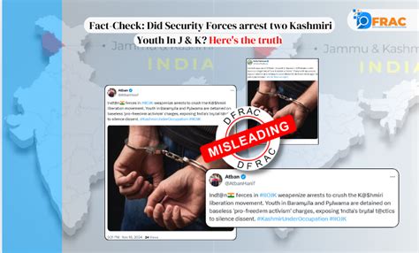 Fact Check Did Security Forces Arrest Two Kashmiri Youth In J And K Heres The Truth Dfracorg