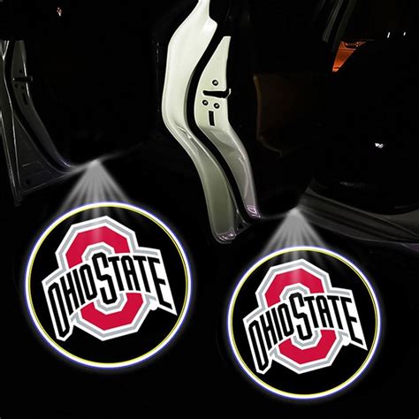 2pack Car Door Lights For Ohio State Buckeyesupgraded For