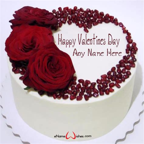 Best Rose Name Cake For Valentine Wish Name Birthday Cakes Write