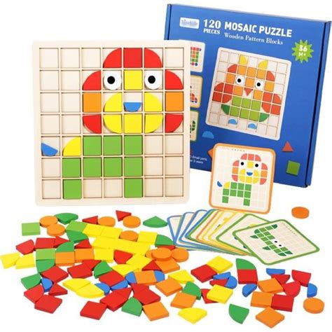 Puzzle Mosa Que En Bois Enfant Puzzle En Bois Tangram Jouets Montessori