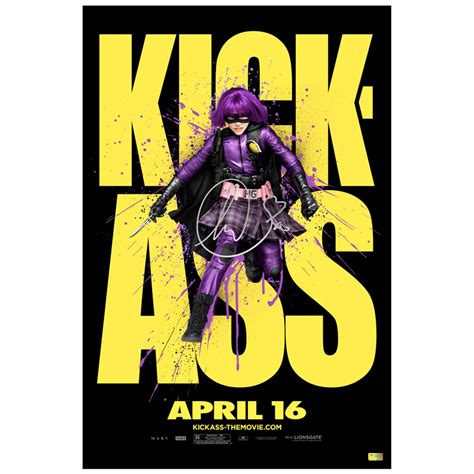 Lot Detail Chloe Grace Moretz Autographed Kick Ass Hit Girl Teaser X Poster