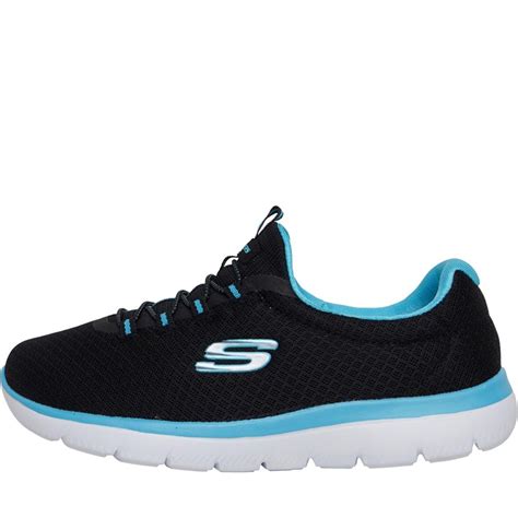 Buy Skechers Womens Summits Blackturquoise